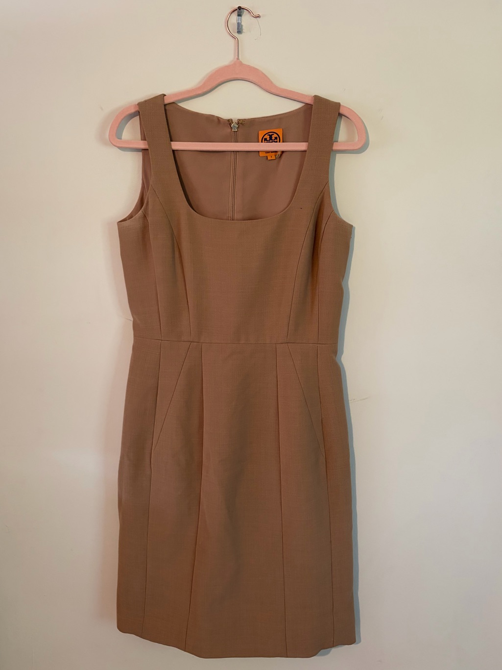 Tory Burch Camel Brown / Tan Azalea Shift Dress